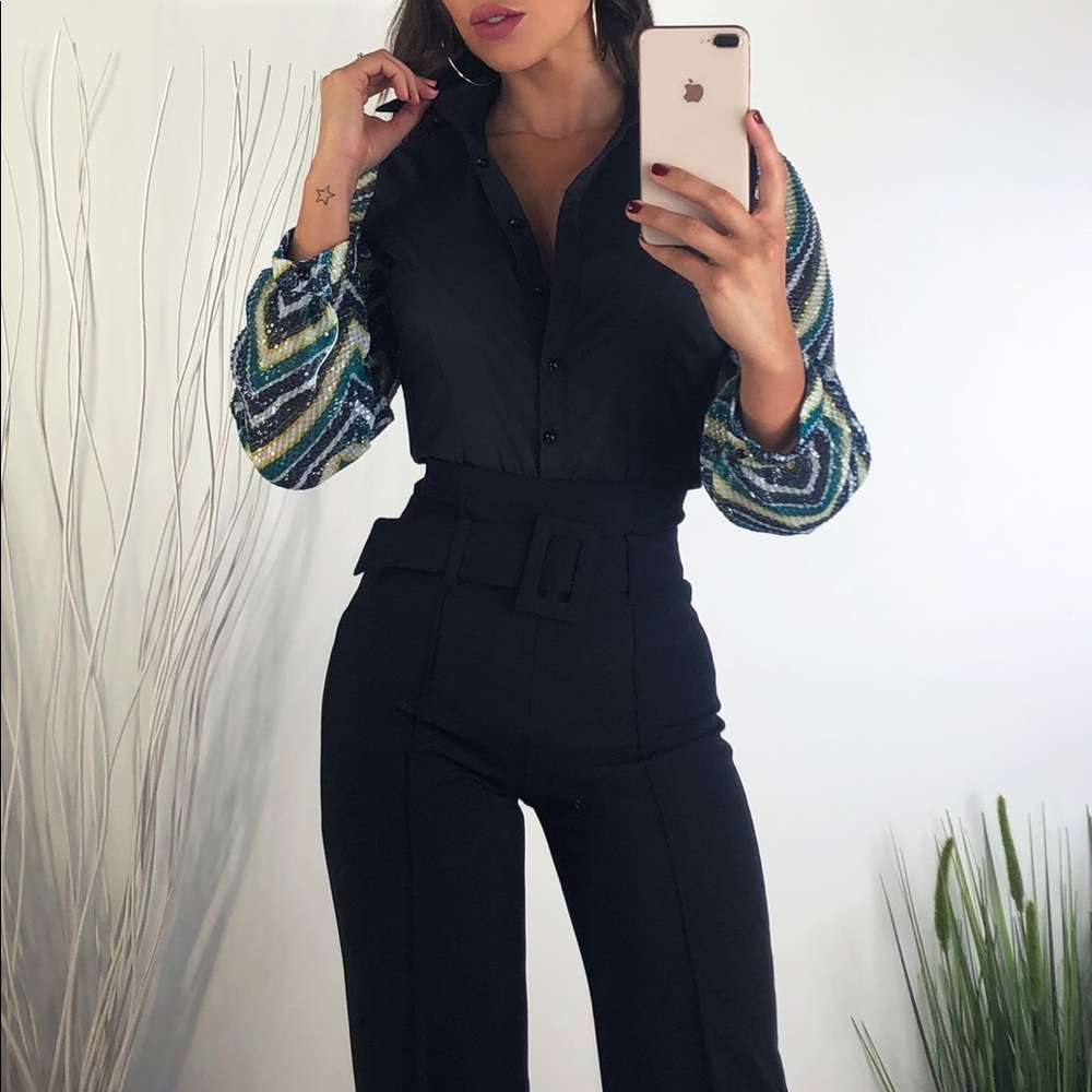 Black Multi Top